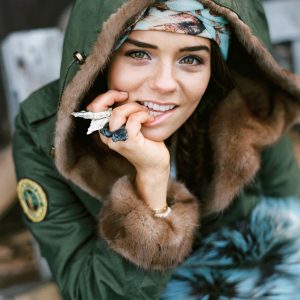 enVie Green Fur Couture