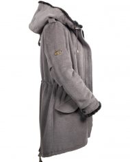 C78 Parka mit Black Glama Nerz Ladies SIDE